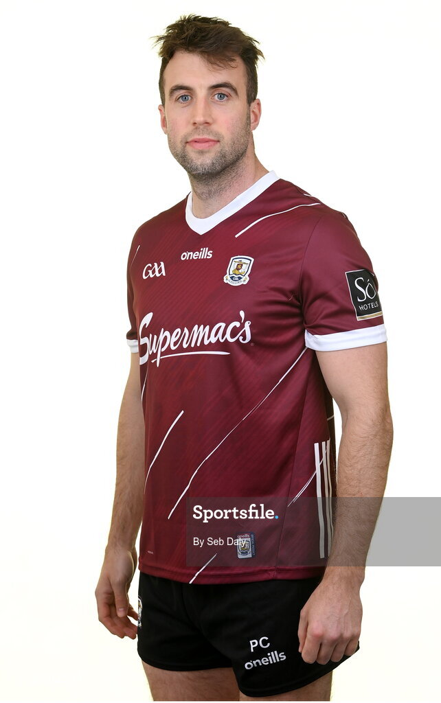 13 April 2023; Paul Conroy during a Galway football squad portrait session at Milltown GAA in Galway. Photo by Seb Daly/Sportsfile