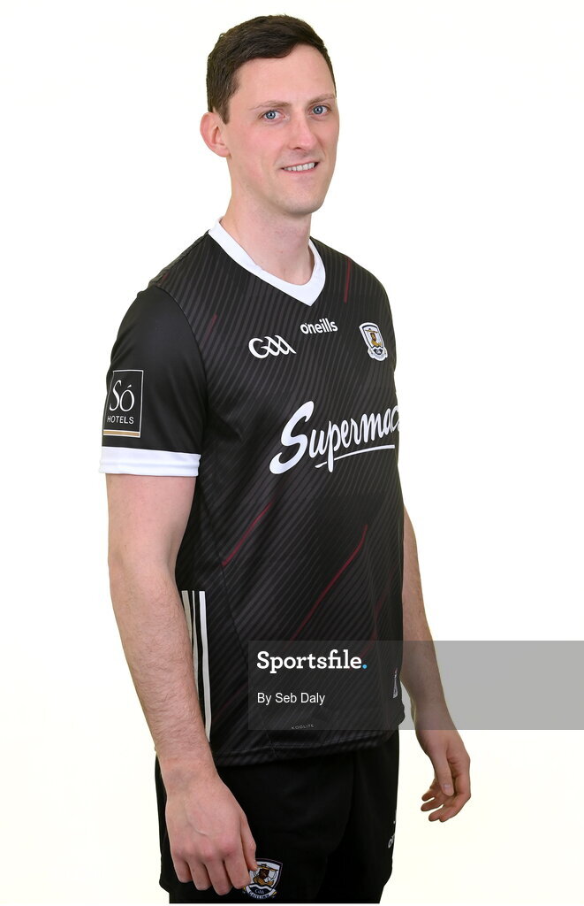 13 April 2023; Goalkeeper James Keane during a Galway football squad portrait session at Milltown GAA in Galway. Photo by Seb Daly/Sportsfile