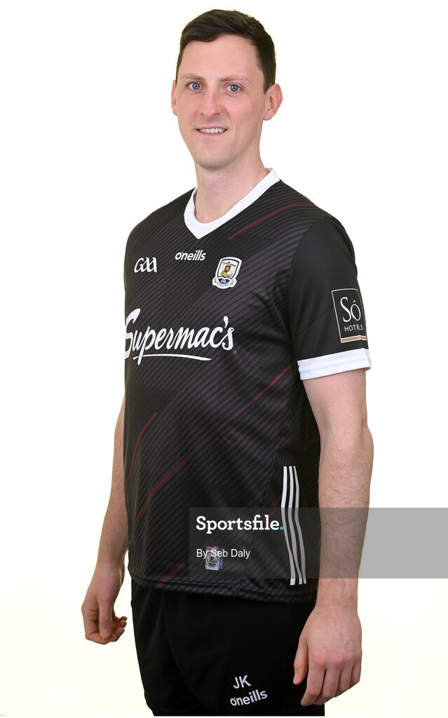 13 April 2023; Goalkeeper James Keane during a Galway football squad portrait session at Milltown GAA in Galway. Photo by Seb Daly/Sportsfile