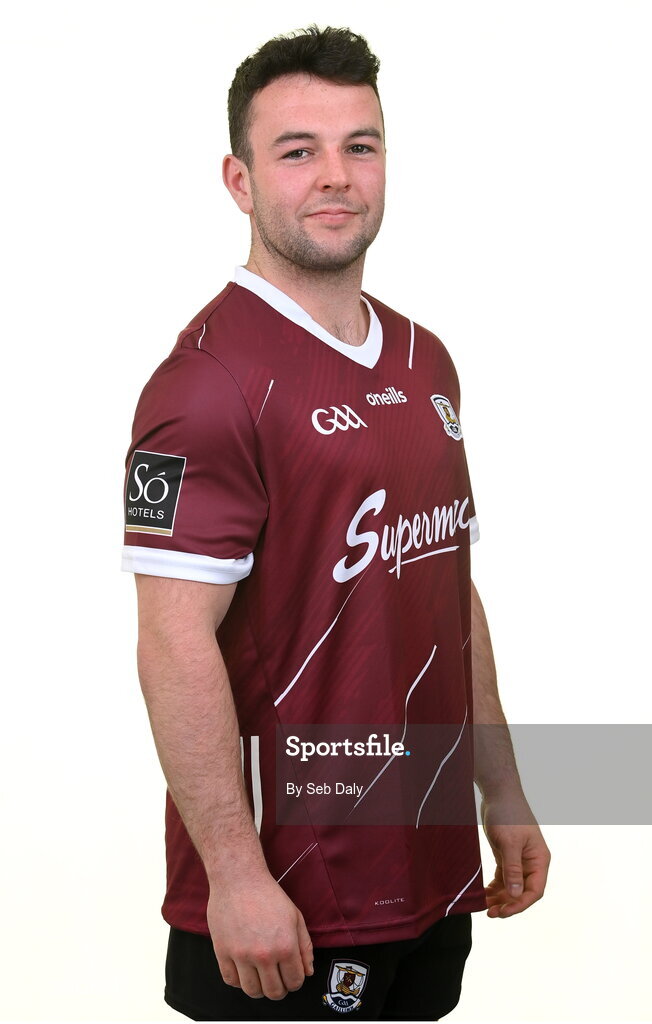 13 April 2023; Dessie Conneely during a Galway football squad portrait session at Milltown GAA in Galway. Photo by Seb Daly/Sportsfile