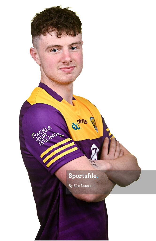 6 March 2023; Conor Foley during a Wexford hurling squad portrait session at Wexford GAA Centre of Excellence in Ferns, Wexford. Photo by Eóin Noonan/Sportsfile