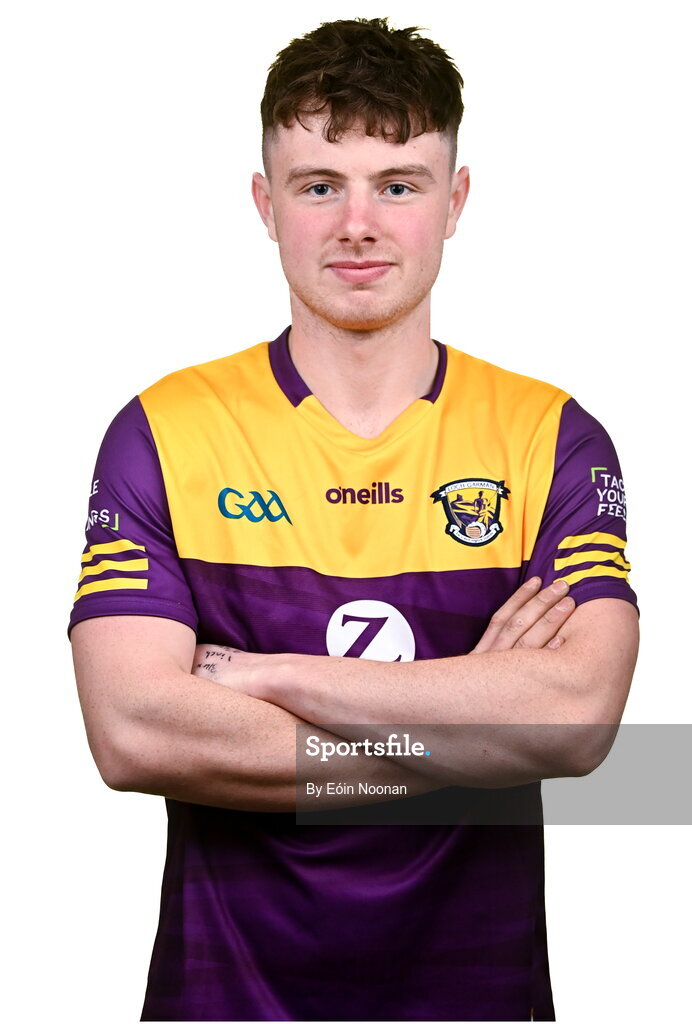 6 March 2023; Conor Foley during a Wexford hurling squad portrait session at Wexford GAA Centre of Excellence in Ferns, Wexford. Photo by Eóin Noonan/Sportsfile