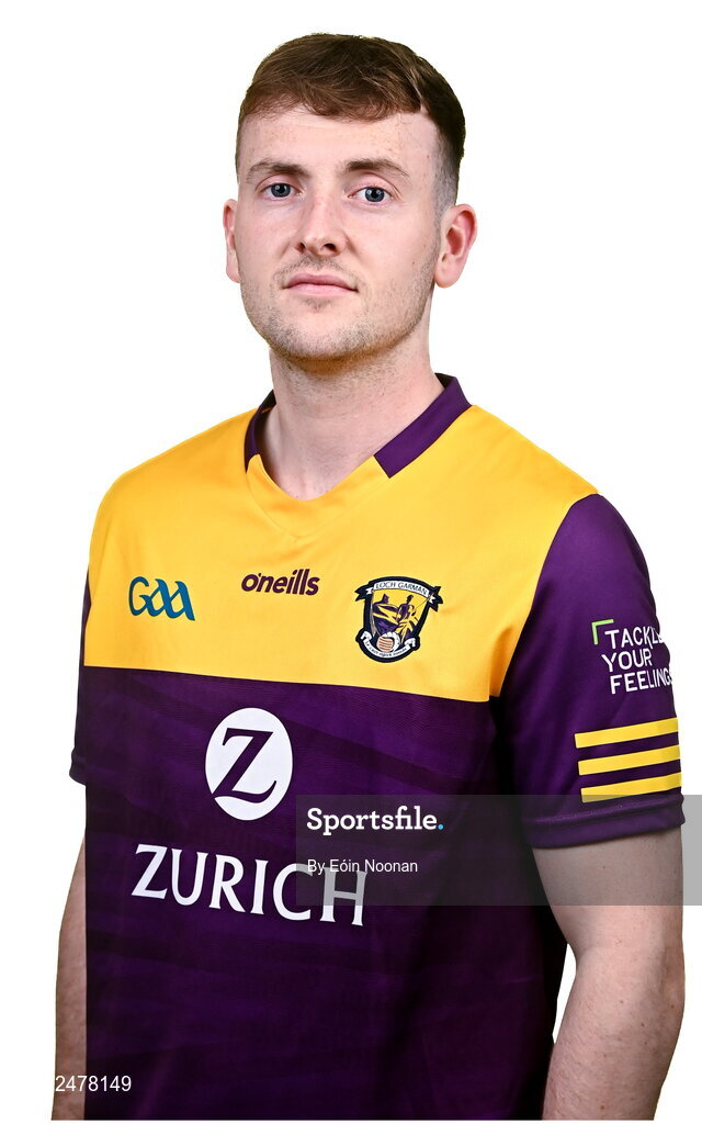 6 March 2023; Conall Clancy during a Wexford hurling squad portrait session at Wexford GAA Centre of Excellence in Ferns, Wexford. Photo by Eóin Noonan/Sportsfile