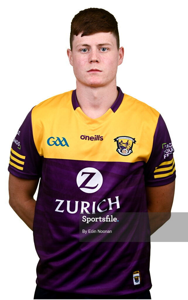 6 March 2023; Kyle Scallan during a Wexford hurling squad portrait session at Wexford GAA Centre of Excellence in Ferns, Wexford. Photo by Eóin Noonan/Sportsfile