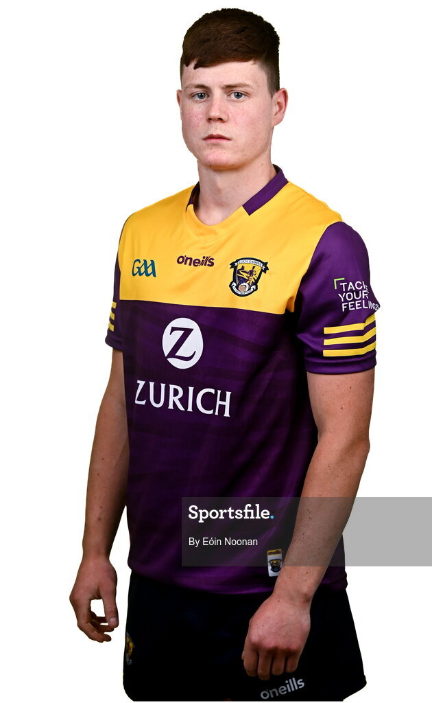6 March 2023; Kyle Scallan during a Wexford hurling squad portrait session at Wexford GAA Centre of Excellence in Ferns, Wexford. Photo by Eóin Noonan/Sportsfile