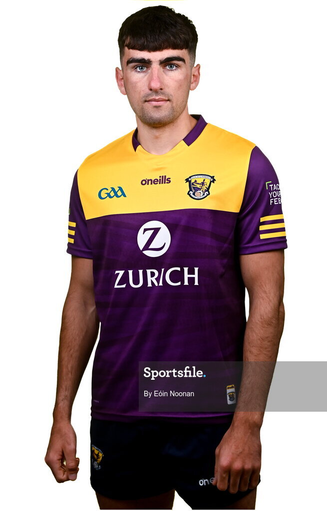 6 March 2023; Tomás Kinsella during a Wexford hurling squad portrait session at Wexford GAA Centre of Excellence in Ferns, Wexford. Photo by Eóin Noonan/Sportsfile