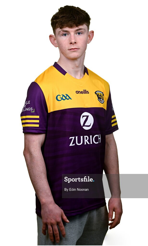 6 March 2023; Corey Byrne Dunbar during a Wexford hurling squad portrait session at Wexford GAA Centre of Excellence in Ferns, Wexford. Photo by Eóin Noonan/Sportsfile