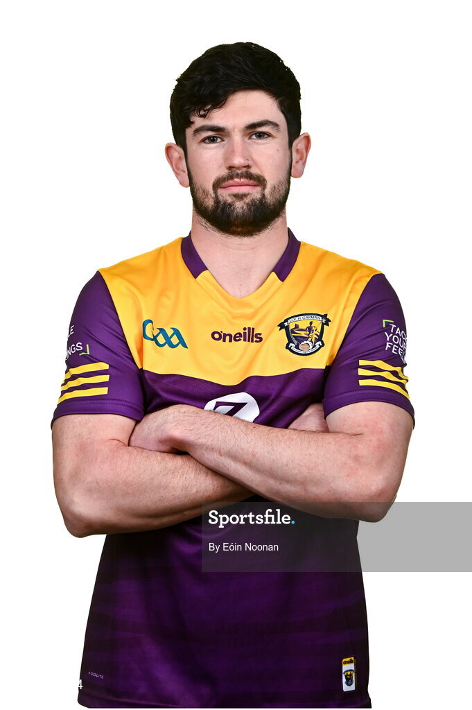 6 March 2023; Connal Flood during a Wexford hurling squad portrait session at Wexford GAA Centre of Excellence in Ferns, Wexford. Photo by Eóin Noonan/Sportsfile