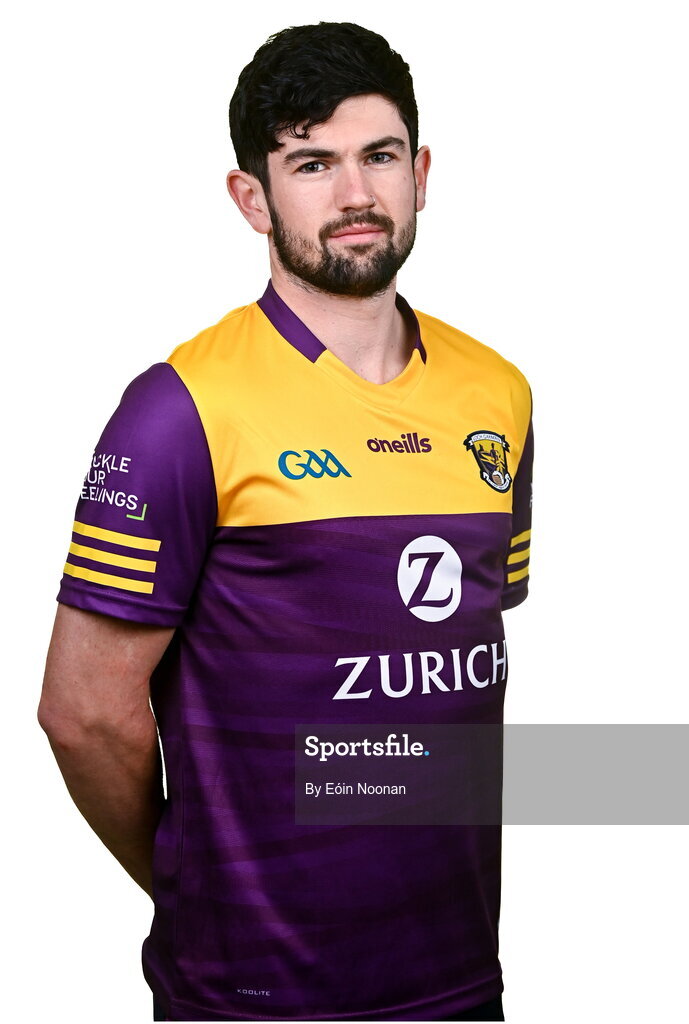 6 March 2023; Connal Flood during a Wexford hurling squad portrait session at Wexford GAA Centre of Excellence in Ferns, Wexford. Photo by Eóin Noonan/Sportsfile