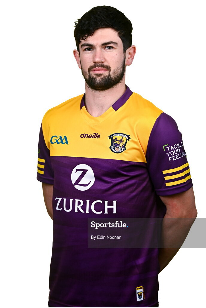 6 March 2023; Connal Flood during a Wexford hurling squad portrait session at Wexford GAA Centre of Excellence in Ferns, Wexford. Photo by Eóin Noonan/Sportsfile