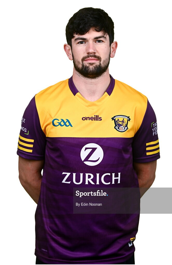 6 March 2023; Connal Flood during a Wexford hurling squad portrait session at Wexford GAA Centre of Excellence in Ferns, Wexford. Photo by Eóin Noonan/Sportsfile