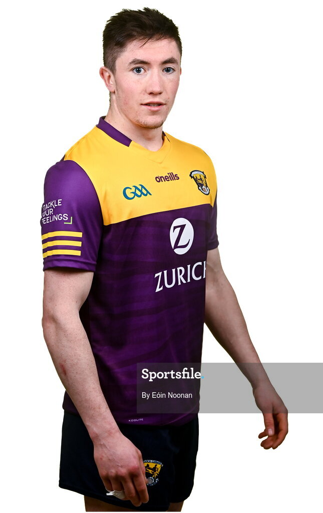 6 March 2023; Charlie McGuckin during a Wexford hurling squad portrait session at Wexford GAA Centre of Excellence in Ferns, Wexford. Photo by Eóin Noonan/Sportsfile