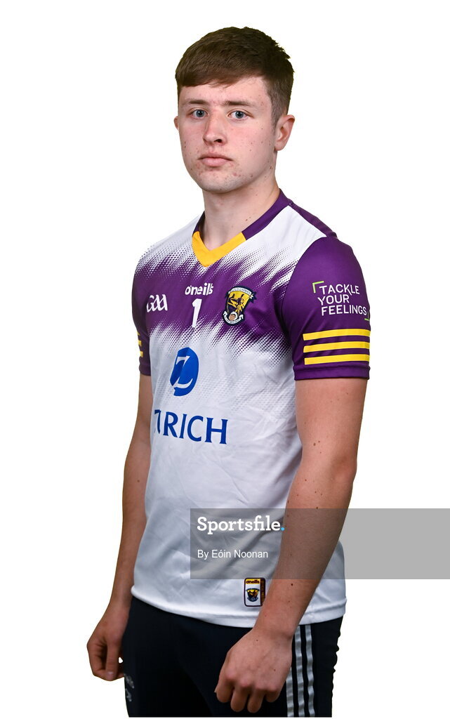 6 March 2023; Cian Byrne during a Wexford hurling squad portrait session at Wexford GAA Centre of Excellence in Ferns, Wexford. Photo by Eóin Noonan/Sportsfile