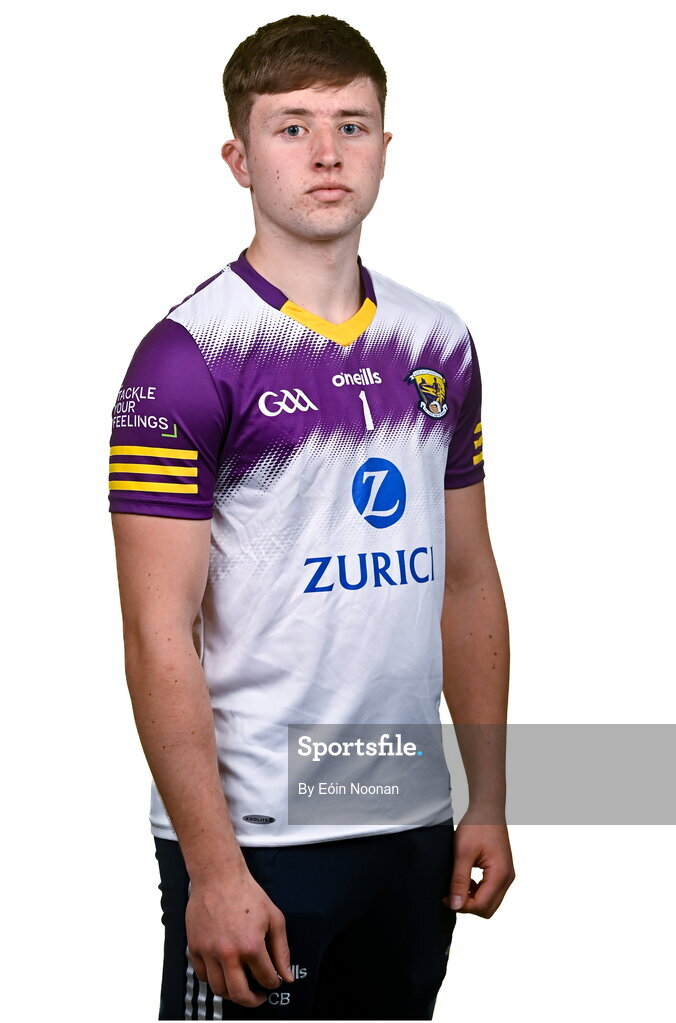 6 March 2023; Cian Byrne during a Wexford hurling squad portrait session at Wexford GAA Centre of Excellence in Ferns, Wexford. Photo by Eóin Noonan/Sportsfile