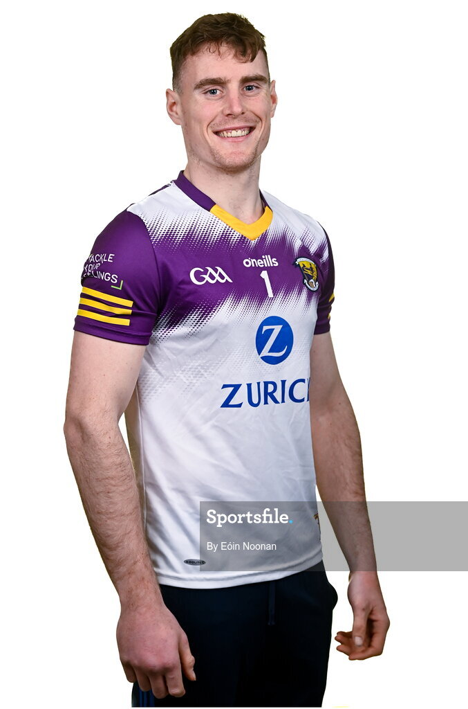6 March 2023; James Lawlor during a Wexford hurling squad portrait session at Wexford GAA Centre of Excellence in Ferns, Wexford. Photo by Eóin Noonan/Sportsfile
