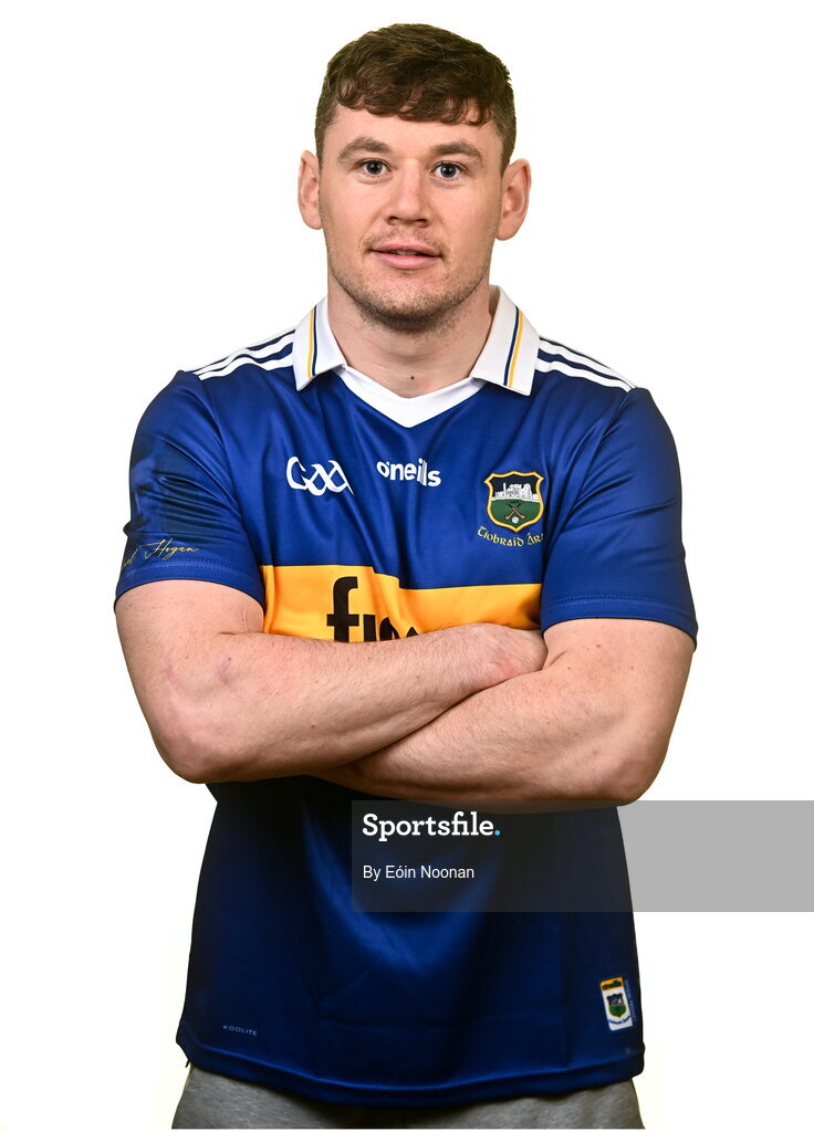 11 March 2023; Alan Tynan during a Tipperary hurling squad portrait session at Semple Stadium in Thurles, Tipperary. Photo by Eóin Noonan/Sportsfile