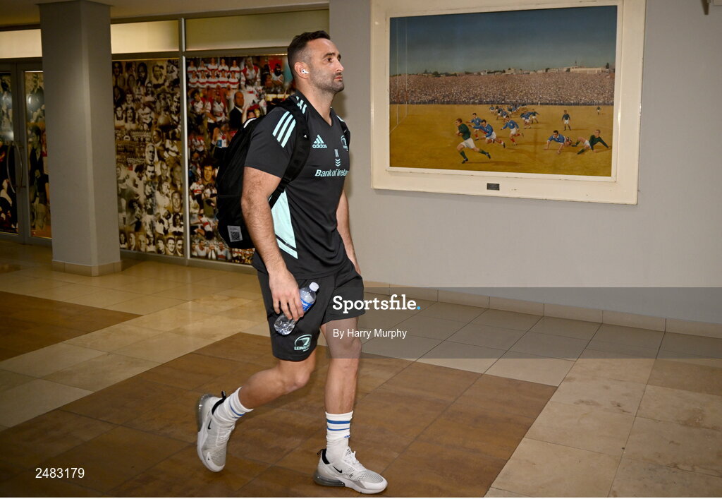 15 April 2023; Dave Kearney of Leinster arrives before the United Rugby Championship match between Emirates Lions and Leinster at Emirates Airlines Park in Johannesburg, South Africa. Photo by Harry Murphy/Sportsfile