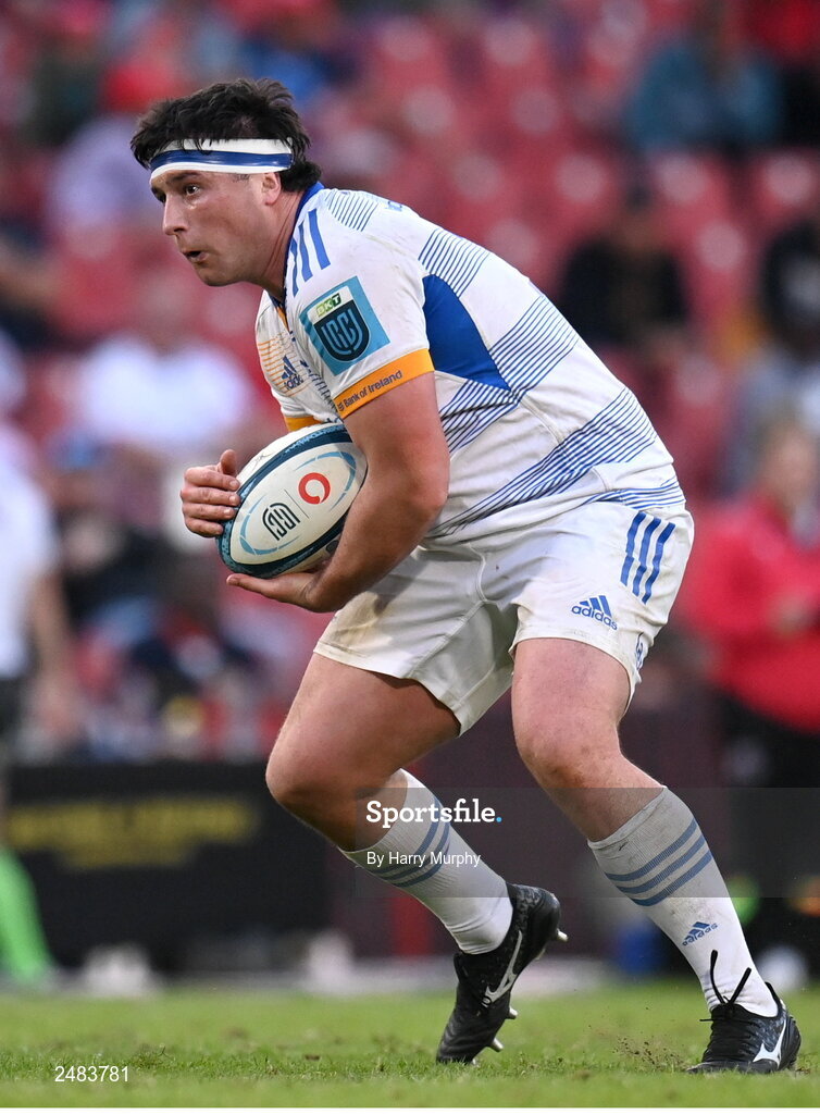 15 April 2023; Thomas Clarkson of Leinster during the United Rugby Championship match between Emirates Lions and Leinster at Emirates Airlines Park in Johannesburg, South Africa. Photo by Harry Murphy/Sportsfile