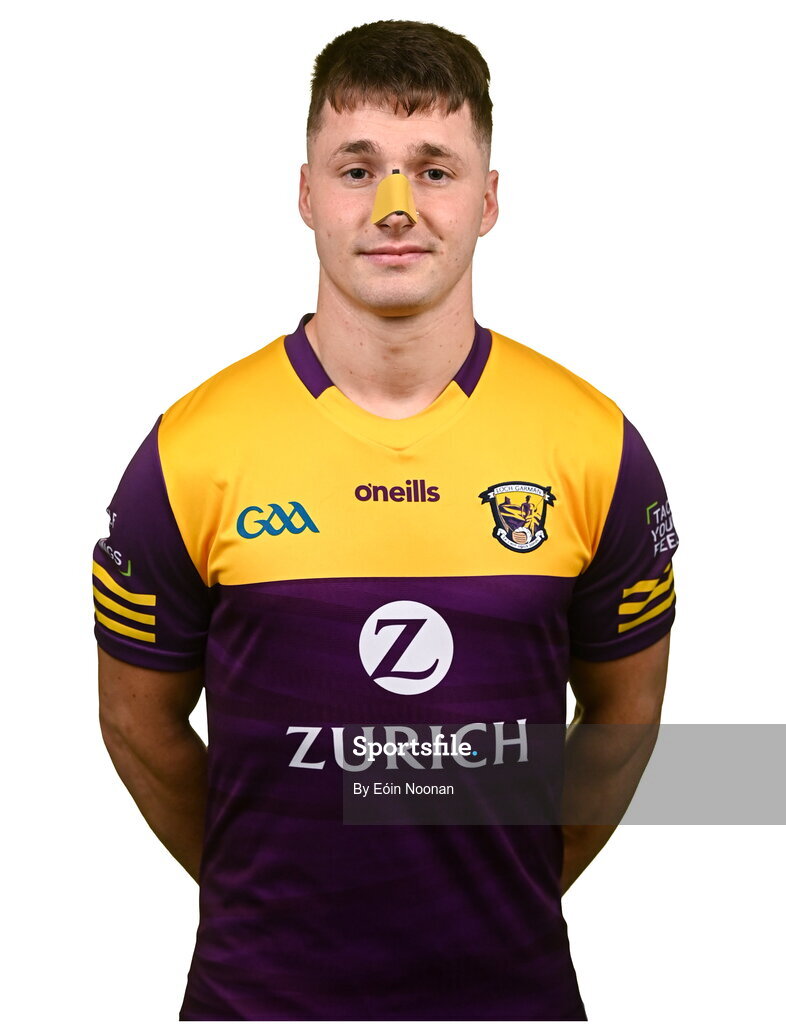 6 March 2023; Mikie Dwyer during a Wexford hurling squad portrait session at Wexford GAA Centre of Excellence in Ferns, Wexford. Photo by Eóin Noonan/Sportsfile