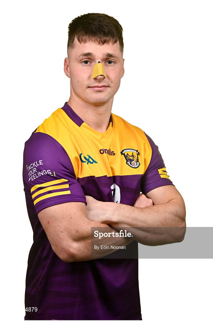 6 March 2023; Mikie Dwyer during a Wexford hurling squad portrait session at Wexford GAA Centre of Excellence in Ferns, Wexford. Photo by Eóin Noonan/Sportsfile