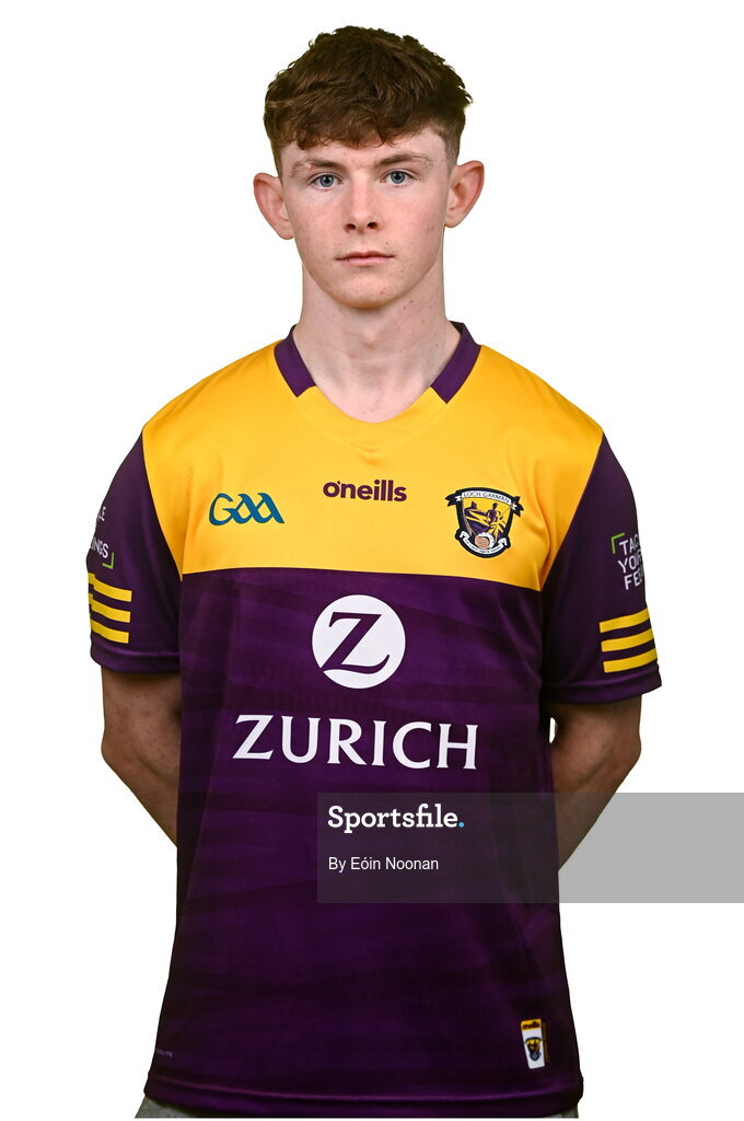 6 March 2023; Corey Byrne Dunbar during a Wexford hurling squad portrait session at Wexford GAA Centre of Excellence in Ferns, Wexford. Photo by Eóin Noonan/Sportsfile