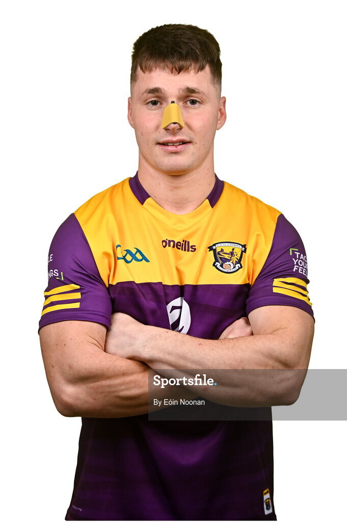 6 March 2023; Mikie Dwyer during a Wexford hurling squad portrait session at Wexford GAA Centre of Excellence in Ferns, Wexford. Photo by Eóin Noonan/Sportsfile