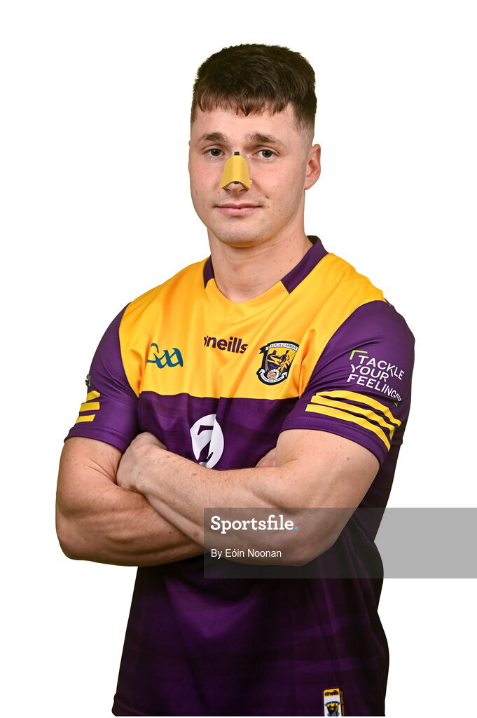 6 March 2023; Mikie Dwyer during a Wexford hurling squad portrait session at Wexford GAA Centre of Excellence in Ferns, Wexford. Photo by Eóin Noonan/Sportsfile