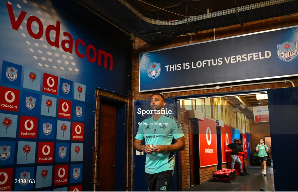 22 April 2023; Dave Kearney of Leinster arrives before the United Rugby Championship match between Vodacom Bulls and Leinster at Loftus Versfeld Stadium in Pretoria, South Africa. Photo by Harry Murphy/Sportsfile