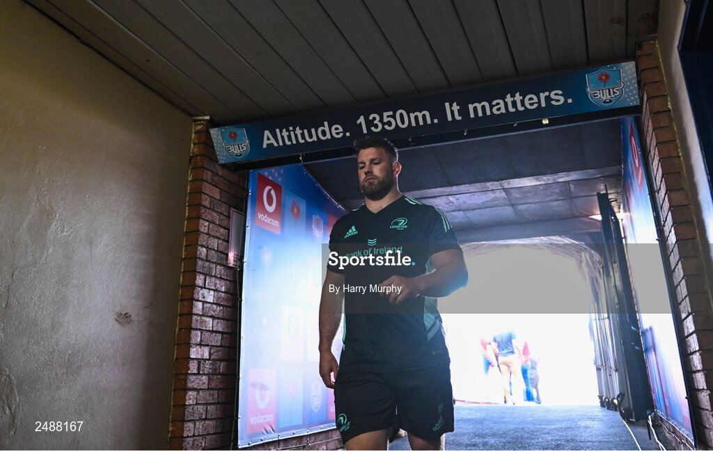 22 April 2023; Leinster contact skills coach Sean O'Brien before the United Rugby Championship match between Vodacom Bulls and Leinster at Loftus Versfeld Stadium in Pretoria, South Africa. Photo by Harry Murphy/Sportsfile