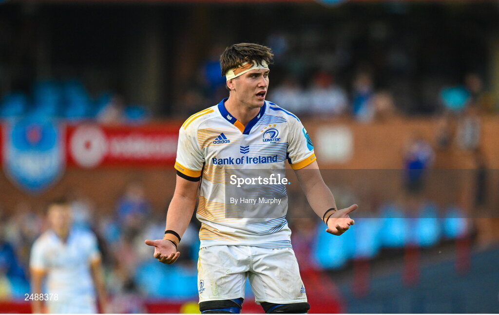 22 April 2023; Brian Deeny of Leinster during the United Rugby Championship match between Vodacom Bulls and Leinster at Loftus Versfeld Stadium in Pretoria, South Africa. Photo by Harry Murphy/Sportsfile