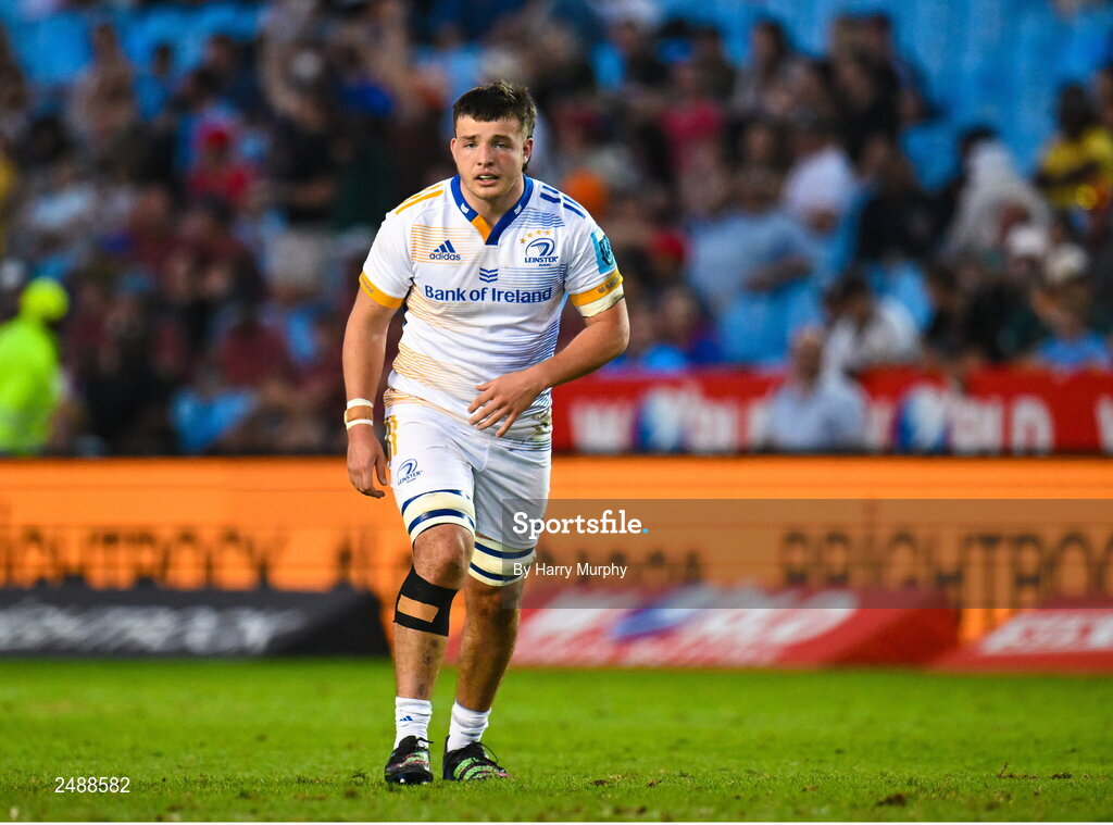 22 April 2023; Liam Molony of Leinster during the United Rugby Championship match between Vodacom Bulls and Leinster at Loftus Versfeld Stadium in Pretoria, South Africa. Photo by Harry Murphy/Sportsfile