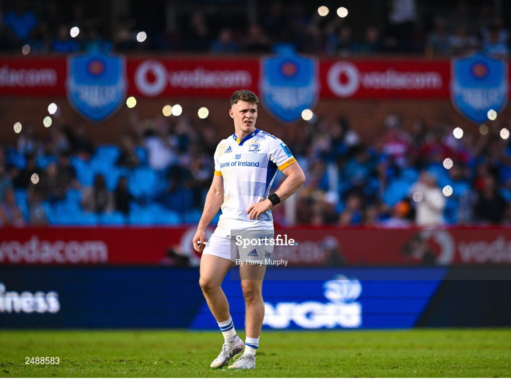 22 April 2023; Rob Russell of Leinster during the United Rugby Championship match between Vodacom Bulls and Leinster at Loftus Versfeld Stadium in Pretoria, South Africa. Photo by Harry Murphy/Sportsfile