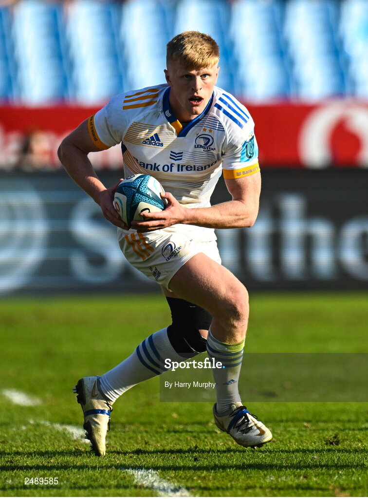 22 April 2023; Tommy O'Brien of Leinster during the United Rugby Championship match between Vodacom Bulls and Leinster at Loftus Versfeld Stadium in Pretoria, South Africa. Photo by Harry Murphy/Sportsfile