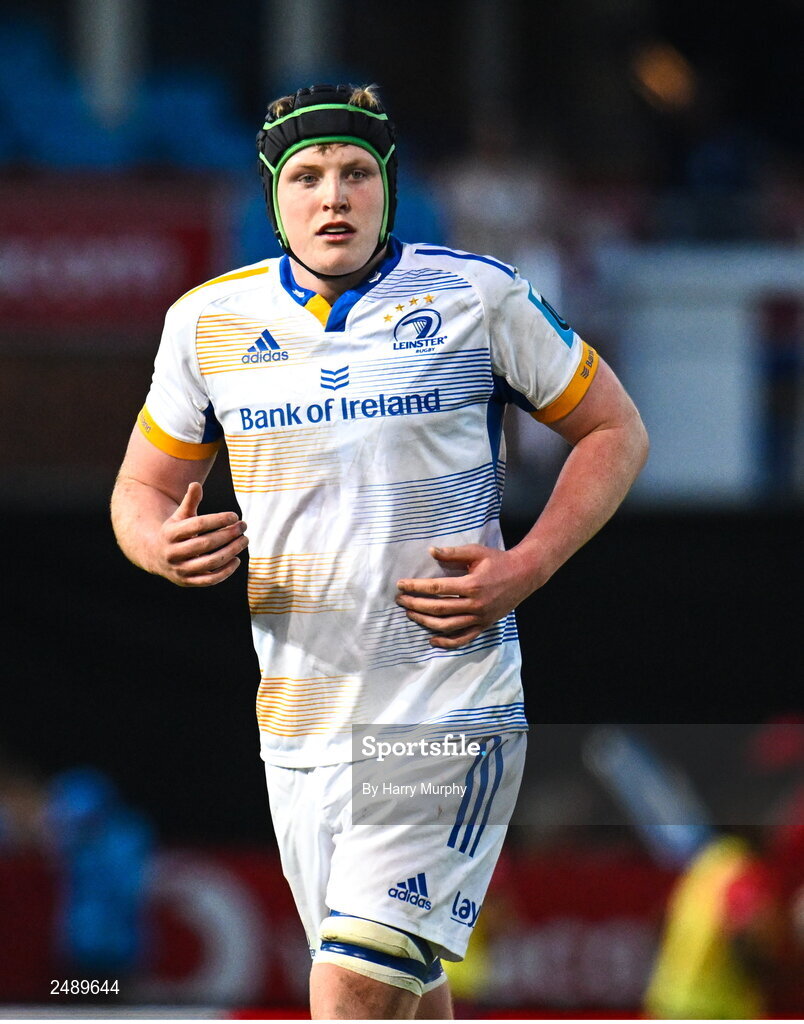 22 April 2023; Conor O’Tighearnaigh of Leinster during the United Rugby Championship match between Vodacom Bulls and Leinster at Loftus Versfeld Stadium in Pretoria, South Africa. Photo by Harry Murphy/Sportsfile