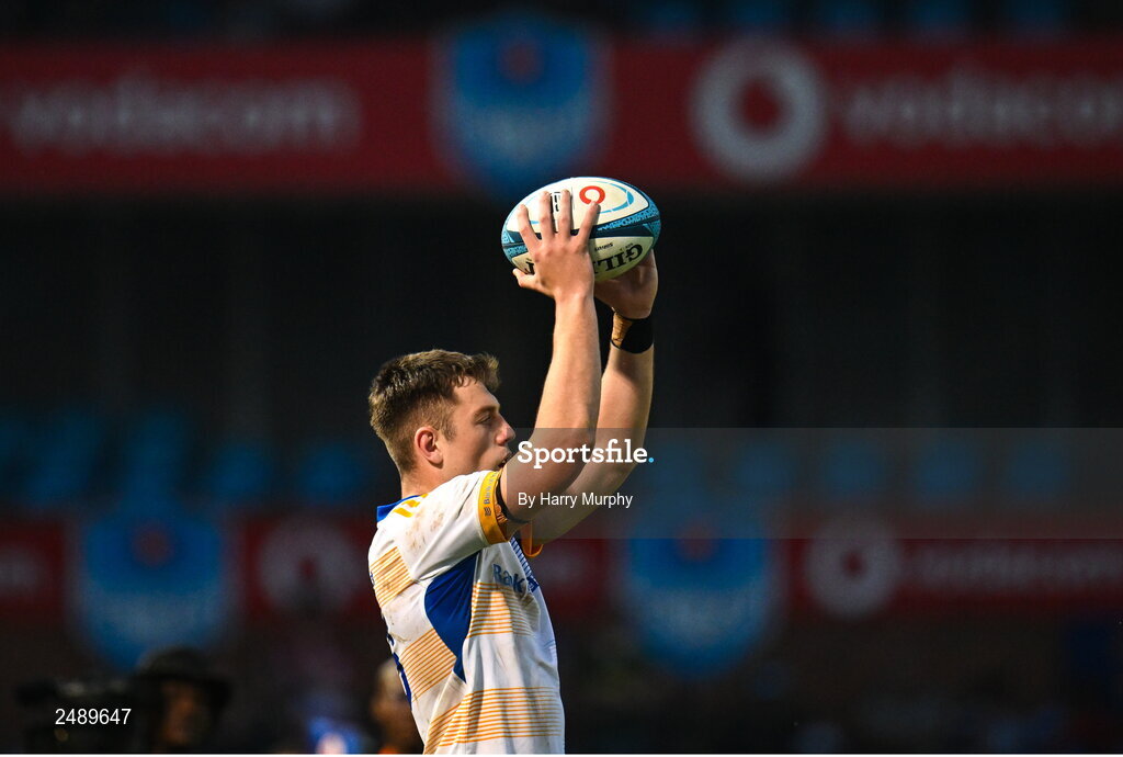 22 April 2023; Lee Barron of Leinster during the United Rugby Championship match between Vodacom Bulls and Leinster at Loftus Versfeld Stadium in Pretoria, South Africa. Photo by Harry Murphy/Sportsfile
