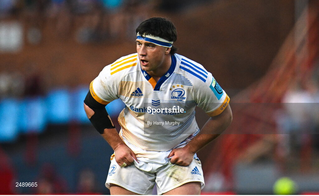 22 April 2023; Thomas Clarkson of Leinster during the United Rugby Championship match between Vodacom Bulls and Leinster at Loftus Versfeld Stadium in Pretoria, South Africa. Photo by Harry Murphy/Sportsfile