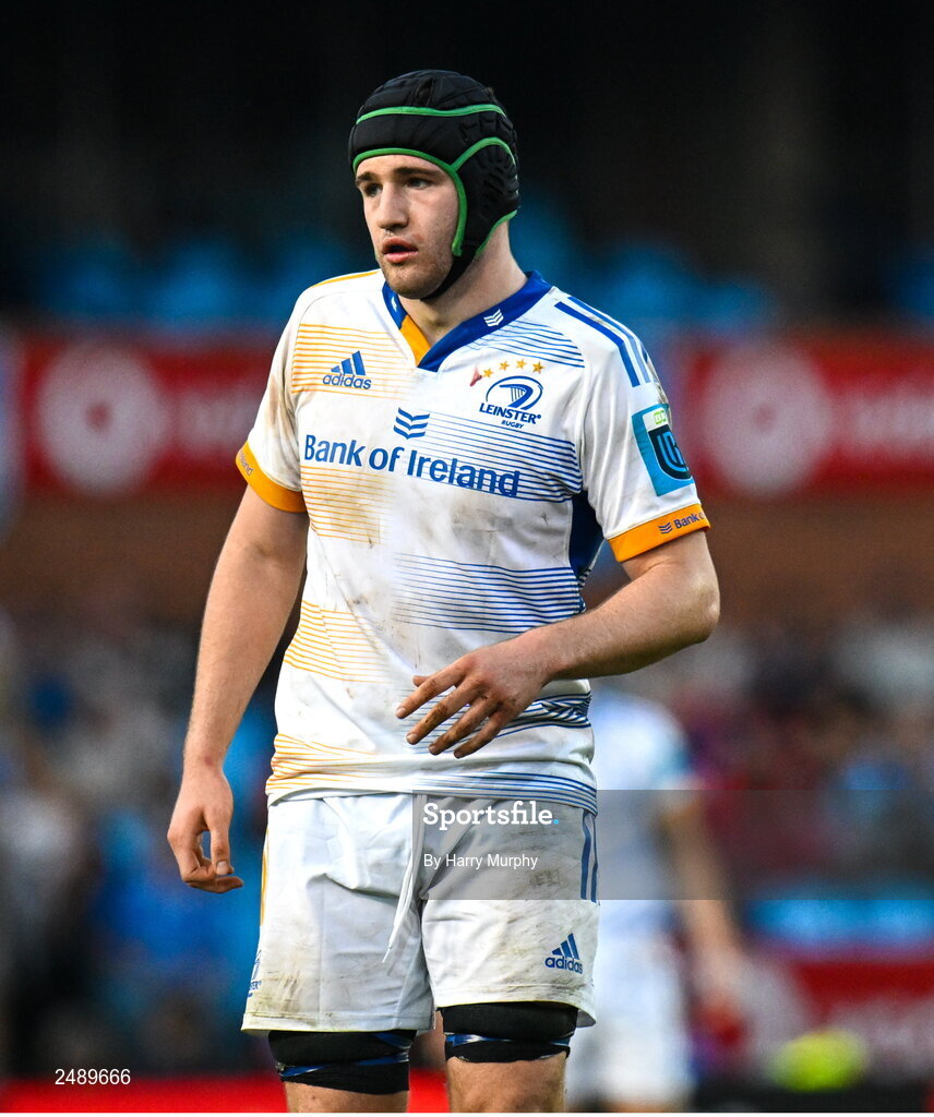 22 April 2023; James Culhane of Leinster during the United Rugby Championship match between Vodacom Bulls and Leinster at Loftus Versfeld Stadium in Pretoria, South Africa. Photo by Harry Murphy/Sportsfile