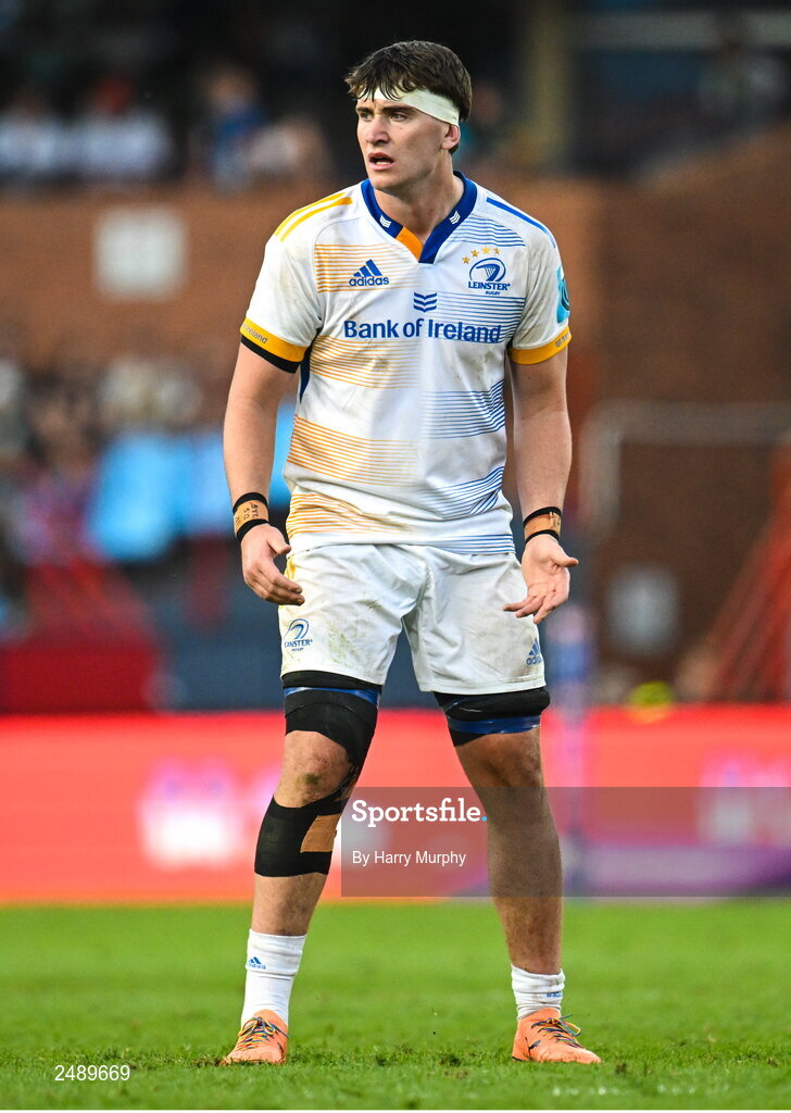 22 April 2023; Brian Deeny of Leinster during the United Rugby Championship match between Vodacom Bulls and Leinster at Loftus Versfeld Stadium in Pretoria, South Africa. Photo by Harry Murphy/Sportsfile
