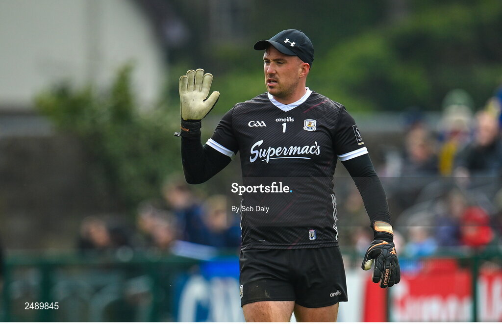 23 April 2023; Galway goalkeeper Bernie Power before the Connacht GAA Football Senior Championship Semi-Final match between Roscommon and Galway at Dr Hyde Park in Roscommon. Photo by Seb Daly/Sportsfile