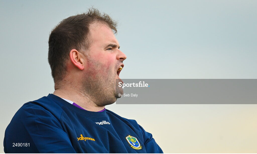 23 April 2023; Roscommon manager Davy Burke during the Connacht GAA Football Senior Championship Semi-Final match between Roscommon and Galway at Dr Hyde Park in Roscommon. Photo by Seb Daly/Sportsfile