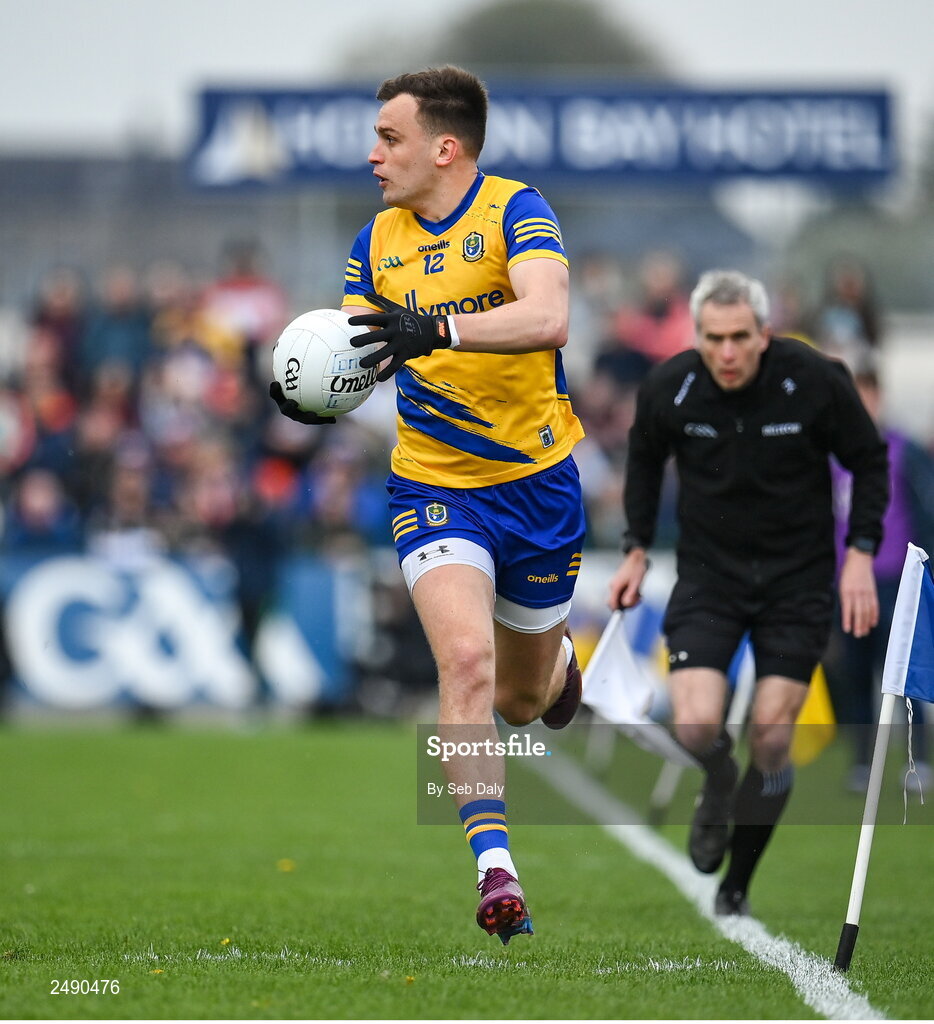 23 April 2023; Enda Smith of Roscommon during the Connacht GAA Football Senior Championship Semi-Final match between Roscommon and Galway at Dr Hyde Park in Roscommon. Photo by Seb Daly/Sportsfile