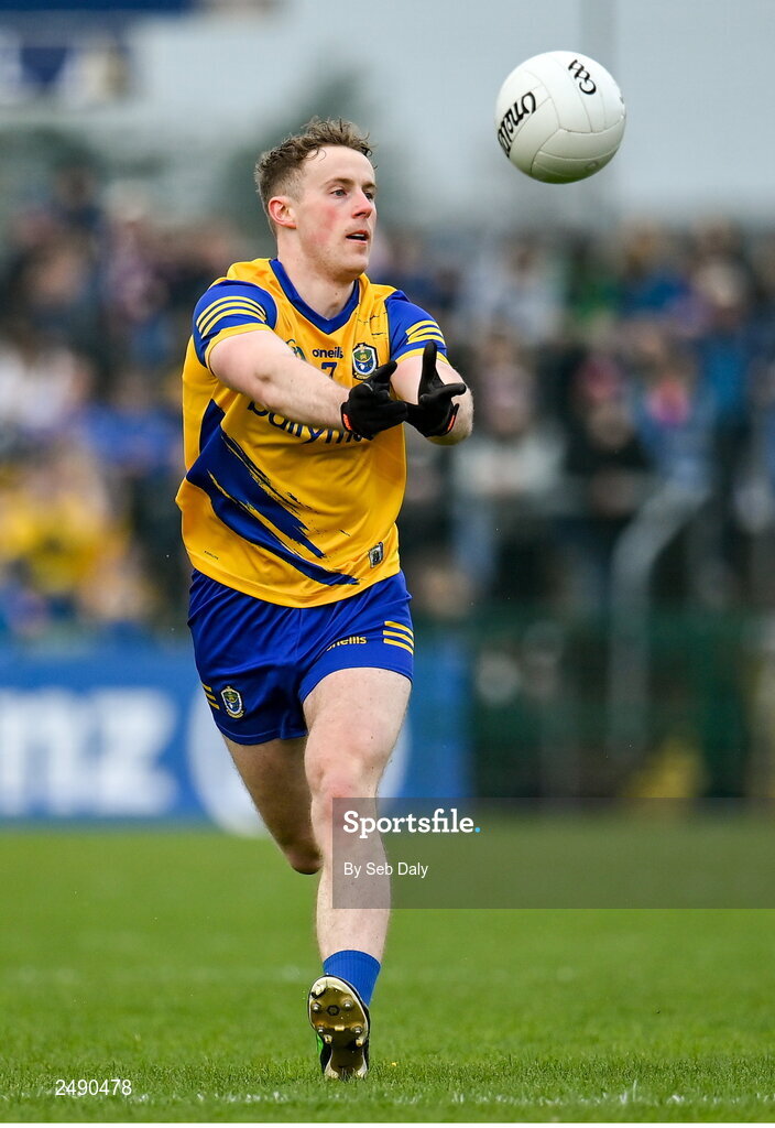 23 April 2023; Eoin McCormack of Roscommon during the Connacht GAA Football Senior Championship Semi-Final match between Roscommon and Galway at Dr Hyde Park in Roscommon. Photo by Seb Daly/Sportsfile