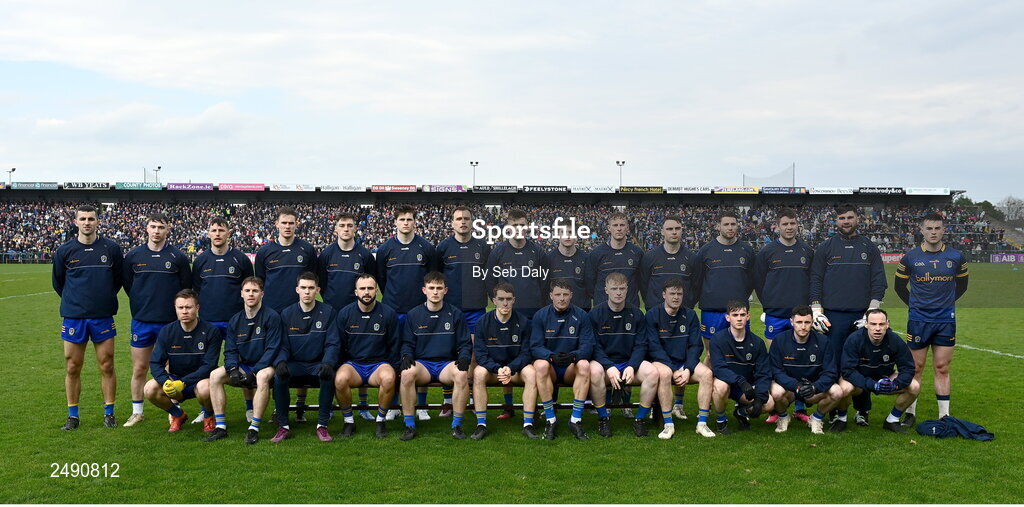 23 April 2023; The Roscommon panel before the Connacht GAA Football Senior Championship Semi-Final match between Roscommon and Galway at Dr Hyde Park in Roscommon. Photo by Seb Daly/Sportsfile
