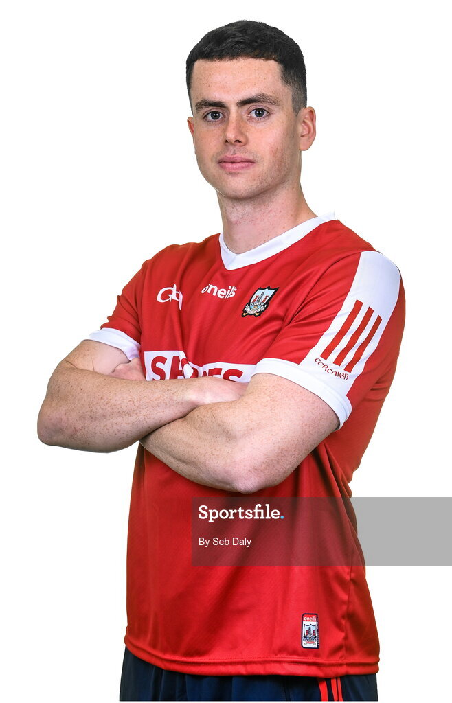 17 April 2023; Cathal Cormack during a Cork hurling squad portraits session at Páirc Uí Chaoimh in Cork. Photo by Seb Daly/Sportsfile