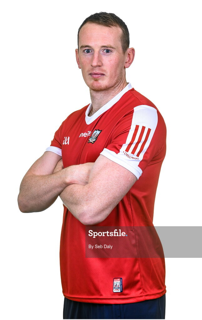 17 April 2023; Damien Cahalane during a Cork hurling squad portraits session at Páirc Uí Chaoimh in Cork. Photo by Seb Daly/Sportsfile