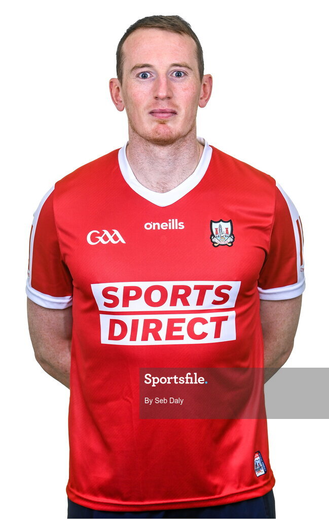 17 April 2023; Damien Cahalane during a Cork hurling squad portraits session at Páirc Uí Chaoimh in Cork. Photo by Seb Daly/Sportsfile