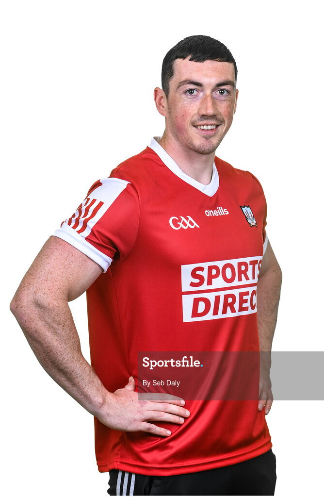 17 April 2023; Sean O’Donoghue during a Cork hurling squad portraits session at Páirc Uí Chaoimh in Cork. Photo by Seb Daly/Sportsfile