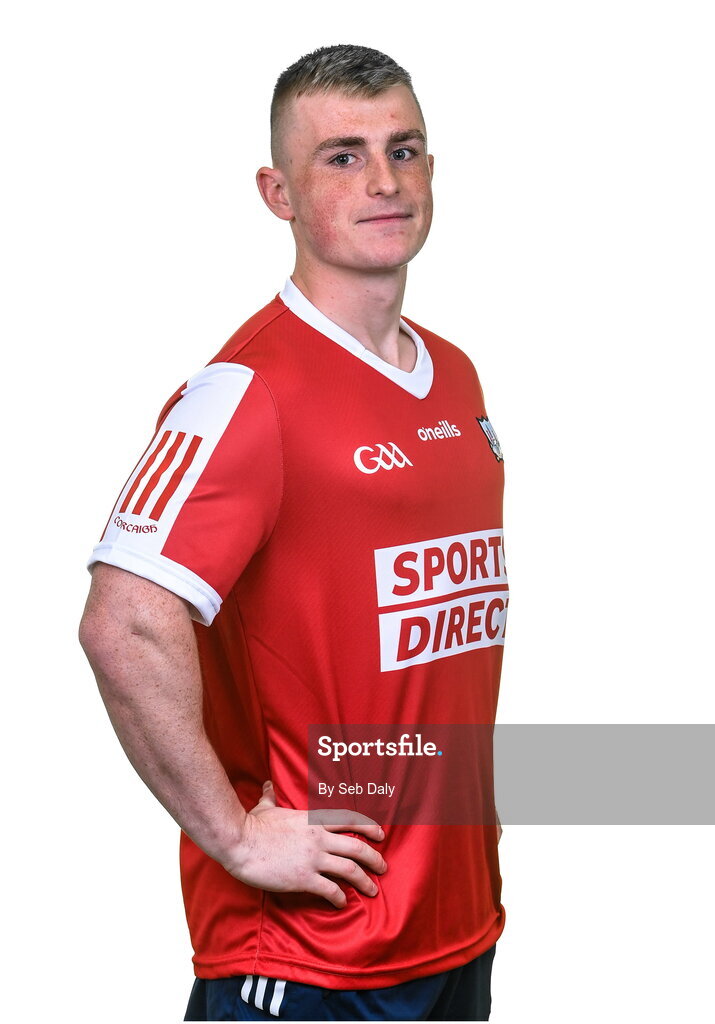 17 April 2023; Tommy O'Connell during a Cork hurling squad portraits session at Páirc Uí Chaoimh in Cork. Photo by Seb Daly/Sportsfile