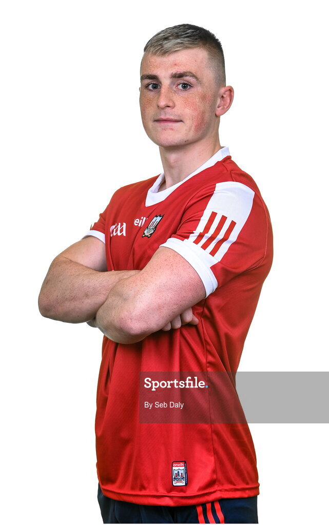 17 April 2023; Tommy O'Connell during a Cork hurling squad portraits session at Páirc Uí Chaoimh in Cork. Photo by Seb Daly/Sportsfile