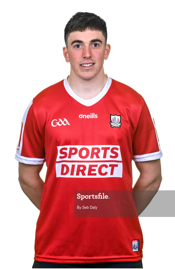 17 April 2023; Ciaran Joyce during a Cork hurling squad portraits session at Páirc Uí Chaoimh in Cork. Photo by Seb Daly/Sportsfile